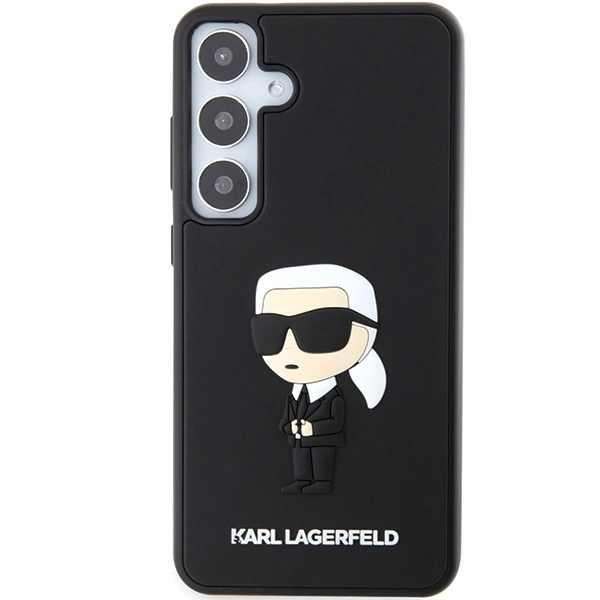 Etui Karl Lagerfeld 3D Rubber Ikonik na Samsung Galaxy S24+ - czarne
