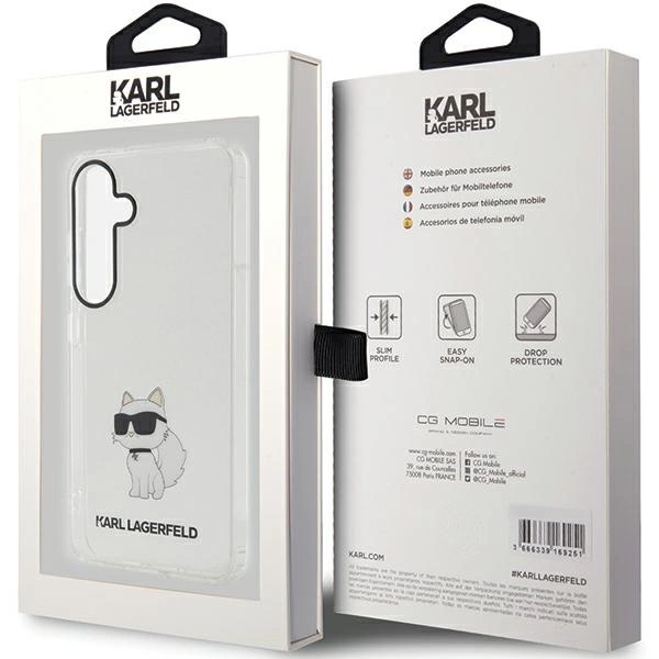 Etui Karl Lagerfeld IML Choupette na Samsung Galaxy S24+ - przezroczyste