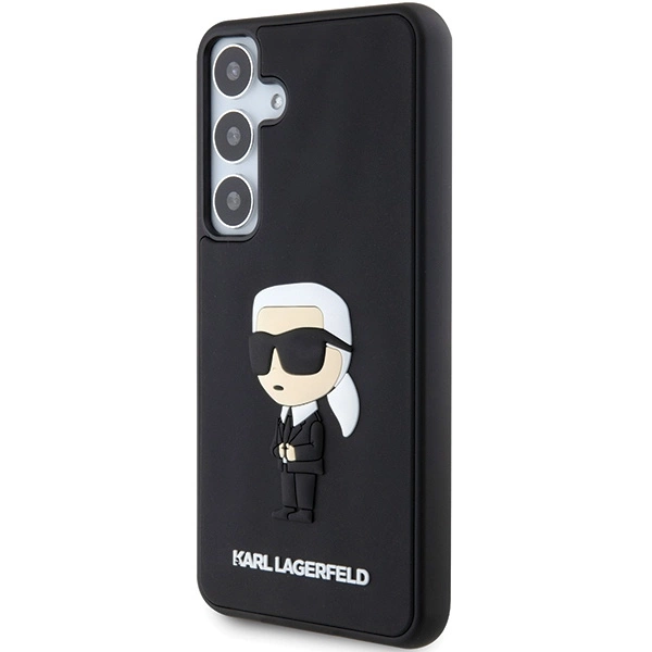Etui Karl Lagerfeld 3D Rubber Ikonik na Samsung Galaxy S24 - czarne
