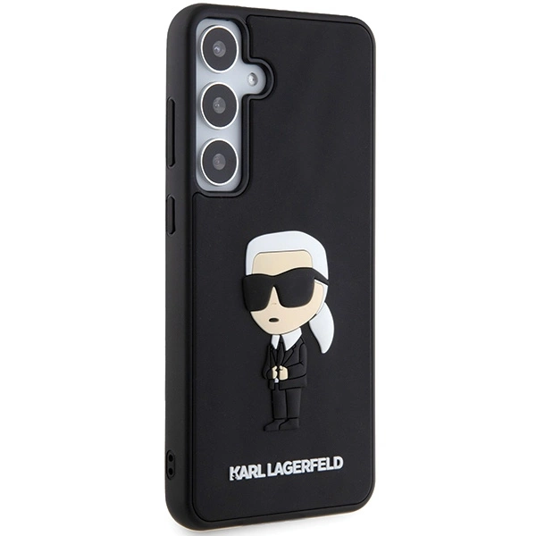 Etui Karl Lagerfeld 3D Rubber Ikonik na Samsung Galaxy S24 - czarne