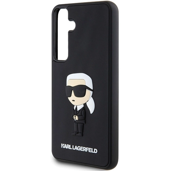 Etui Karl Lagerfeld 3D Rubber Ikonik na Samsung Galaxy S24 - czarne
