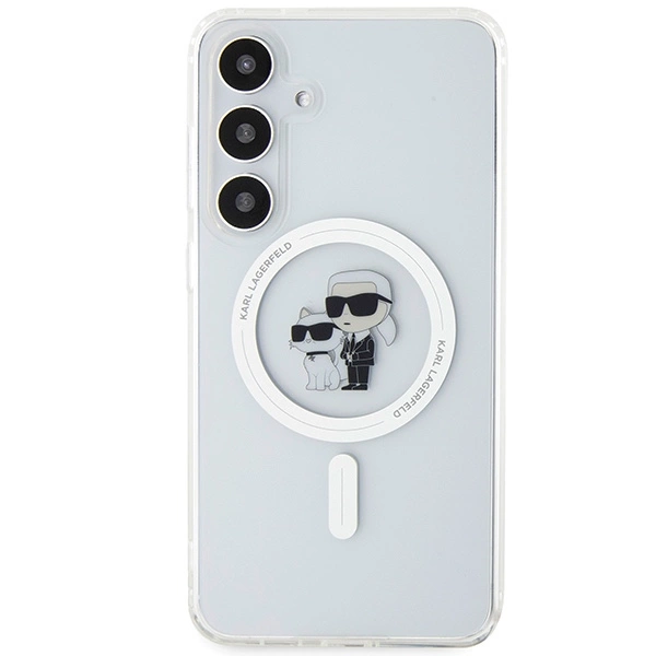 Etui Karl Lagerfeld IML Karl&Choupette MagSafe na Samsung Galaxy S24 - przezroczyste