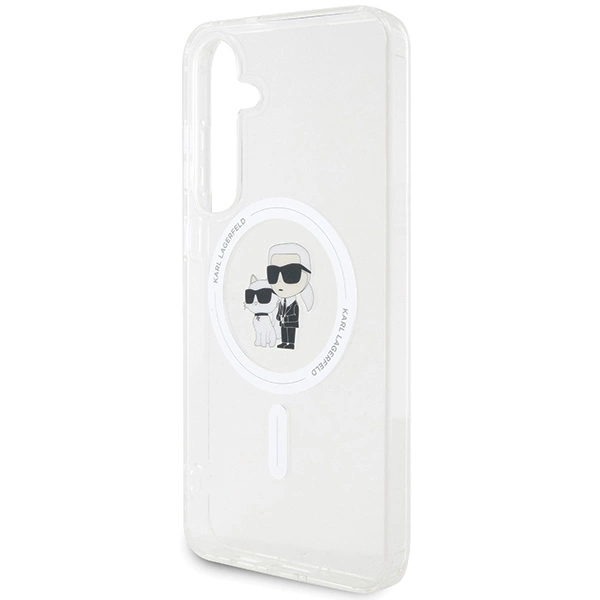 Etui Karl Lagerfeld IML Karl&Choupette MagSafe na Samsung Galaxy S24 - przezroczyste
