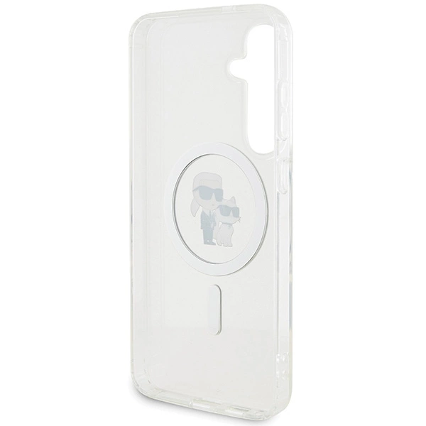 Etui Karl Lagerfeld IML Karl&Choupette MagSafe na Samsung Galaxy S24 - przezroczyste