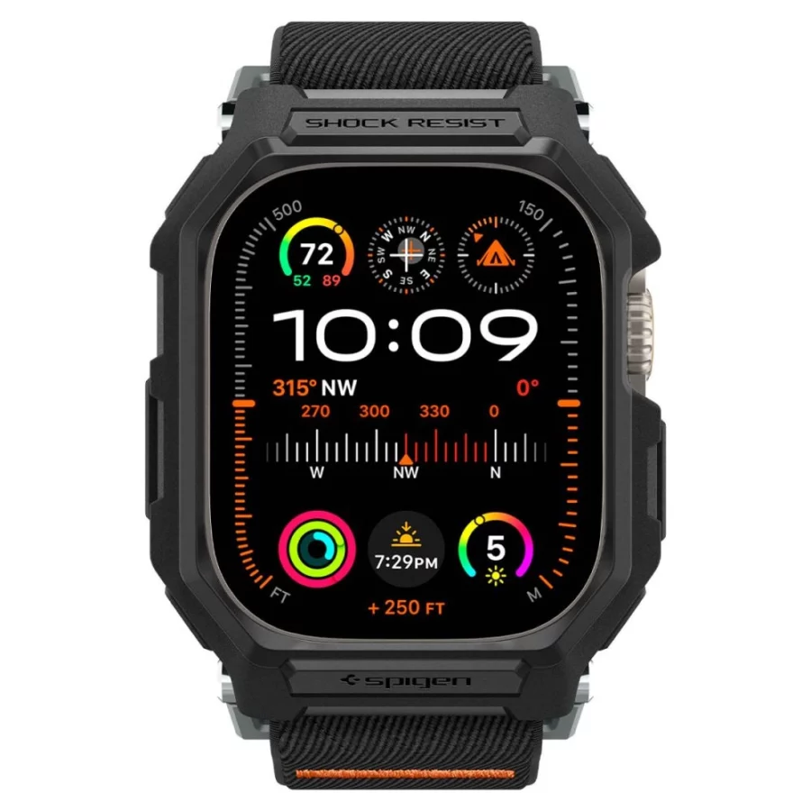 Etui z paskiem Spigen Lite Fit Pro na Apple Watch Ultra 49 mm - czarny mat