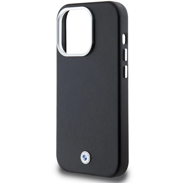 Etui BMW Signature Wrapped Metal MagSafe na iPhone 14 Pro - czarne