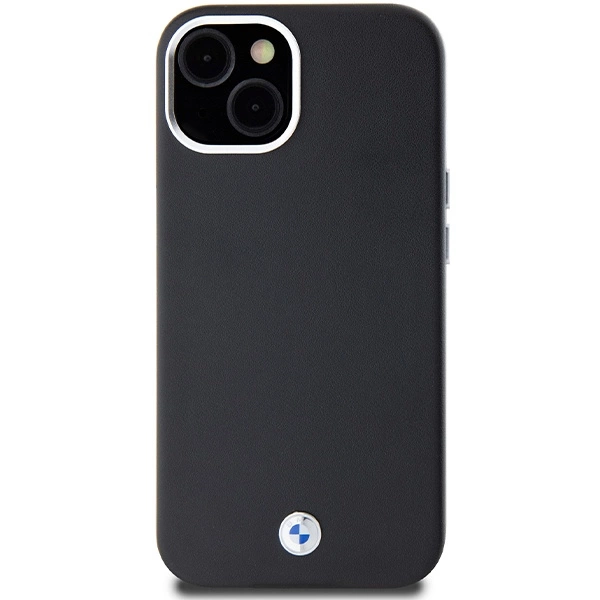 Etui BMW Signature Wrapped Metal MagSafe na iPhone 15 Plus / 14 Plus - czarne