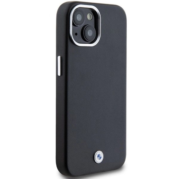 Etui BMW Signature Wrapped Metal MagSafe na iPhone 15 / 14 / 13 - czarne