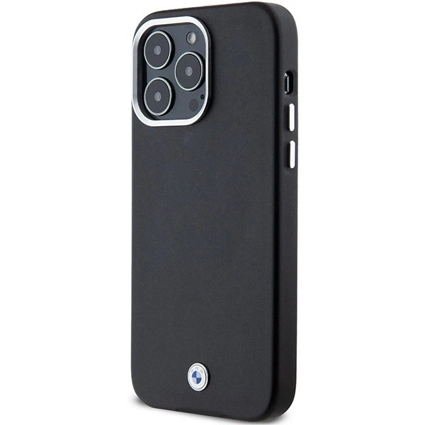 Etui BMW Signature Wrapped Metal MagSafe na iPhone 15 Pro Max - czarne
