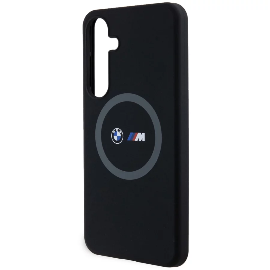 Etui BMW M Silicone Printed Ring MagSafe na Samsung Galaxy S24+ - czarne