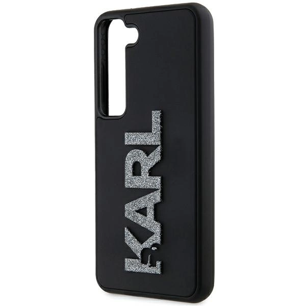 Etui Karl Lagerfeld 3D Rubber Glitter Logo na Samsung Galaxy S23+ - czarne