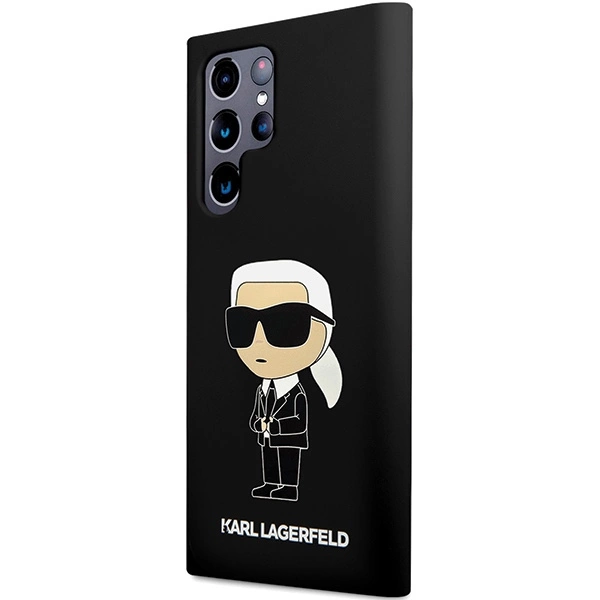 Etui Karl Lagerfeld Silicone Ikonik na Samsung Galaxy S24 Ultra - czarne