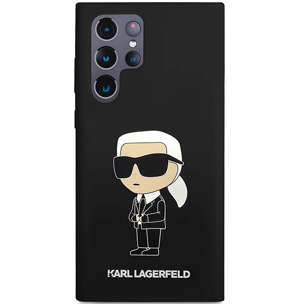 Etui Karl Lagerfeld Silicone Ikonik na Samsung Galaxy S24 Ultra - czarne