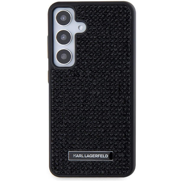 Etui Karl Lagerfeld Rhinestone Metal Logo na Samsung Galaxy S24+ - czarne