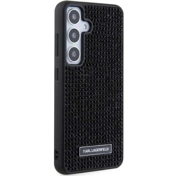 Etui Karl Lagerfeld Rhinestone Metal Logo na Samsung Galaxy S24+ - czarne