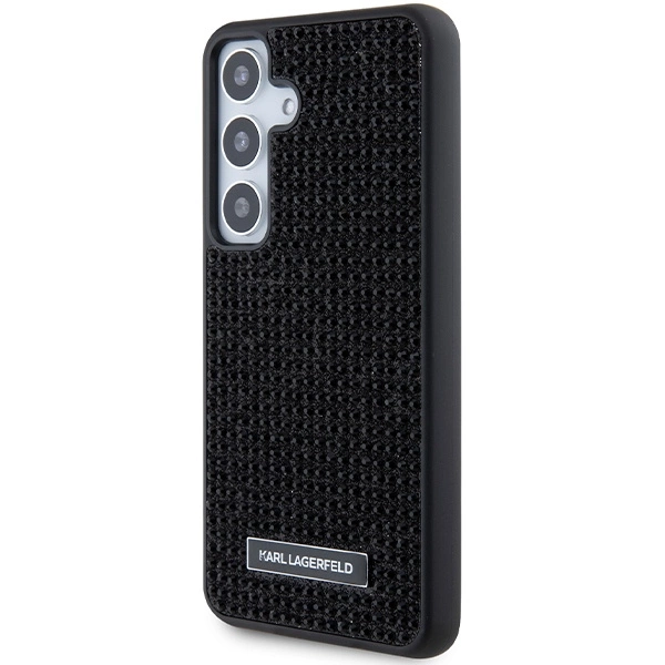 Etui Karl Lagerfeld Rhinestone Metal Logo na Samsung Galaxy S24 - czarne