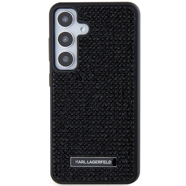 Etui Karl Lagerfeld Rhinestone Metal Logo na Samsung Galaxy S24 - czarne