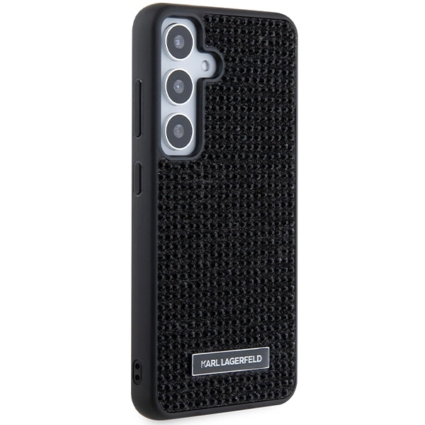 Etui Karl Lagerfeld Rhinestone Metal Logo na Samsung Galaxy S24 - czarne