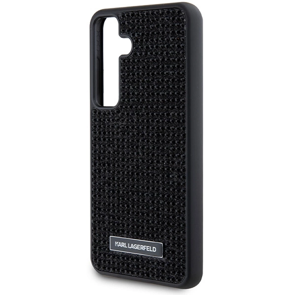 Etui Karl Lagerfeld Rhinestone Metal Logo na Samsung Galaxy S24 - czarne