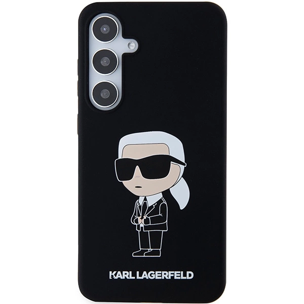 Etui Karl Lagerfeld Silicone Ikonik na Samsung Galaxy S24 - czarne