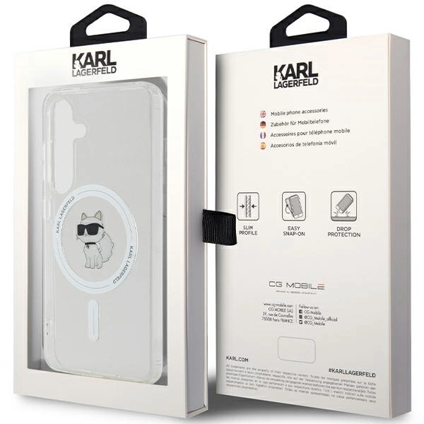 Etui Karl Lagerfeld IML Choupette MagSafe na Samsung Galaxy S24 - przezroczyste