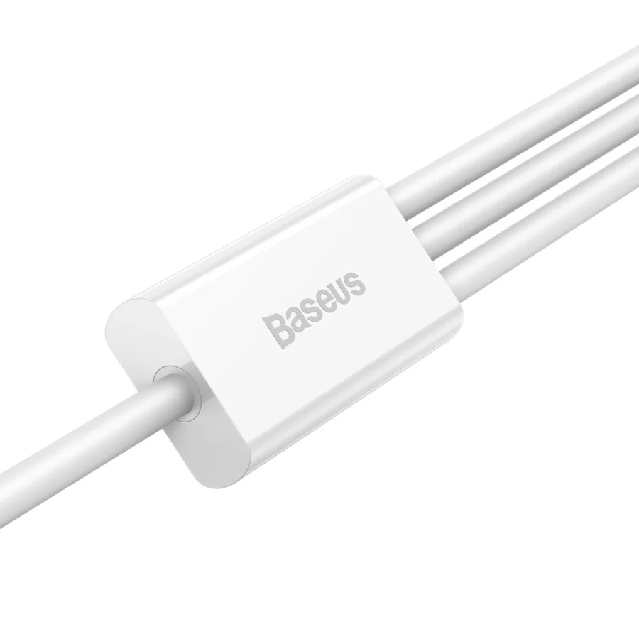 Kabel Baseus Superior Series USB-A - USB-C / Lightning / micro USB 3.5A 0.5m - biały