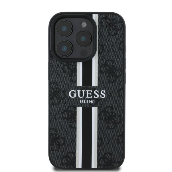 Guess GUHMP16XP4RPSK iPhone 16 Pro Max6.9" czarny/black hardcase 4G Printed Stripes MagSafe