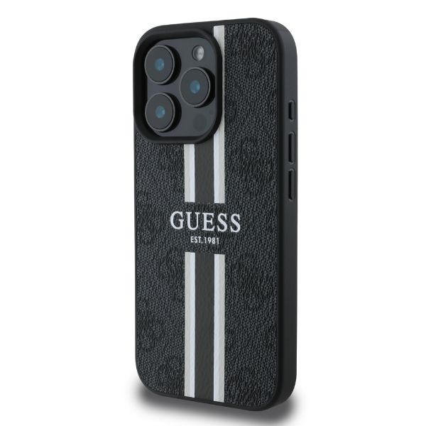 Guess GUHMP16XP4RPSK iPhone 16 Pro Max6.9" czarny/black hardcase 4G Printed Stripes MagSafe