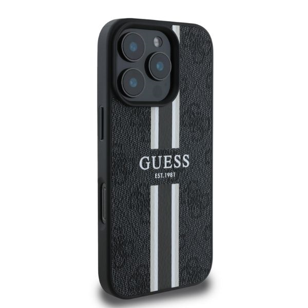 Guess GUHMP16XP4RPSK iPhone 16 Pro Max6.9" czarny/black hardcase 4G Printed Stripes MagSafe