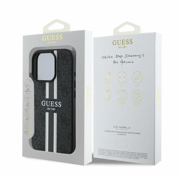 Guess GUHMP16XP4RPSK iPhone 16 Pro Max6.9" czarny/black hardcase 4G Printed Stripes MagSafe