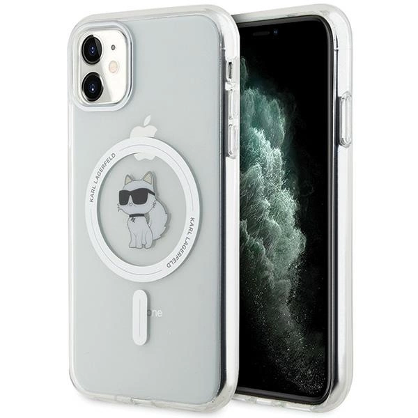 Etui Karl Lagerfeld IML Choupette MagSafe na iPhone 11 / Xr - przezroczyste