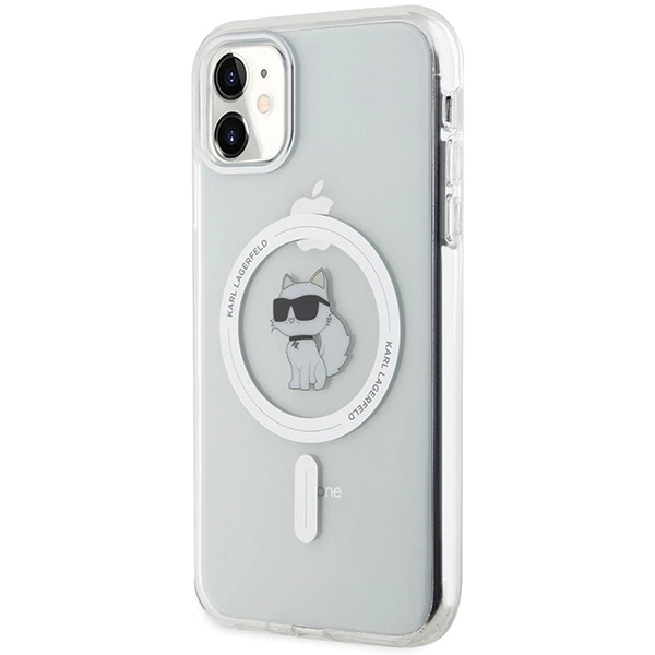 Etui Karl Lagerfeld IML Choupette MagSafe na iPhone 11 / Xr - przezroczyste