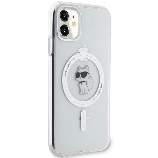 Etui Karl Lagerfeld IML Choupette MagSafe na iPhone 11 / Xr - przezroczyste