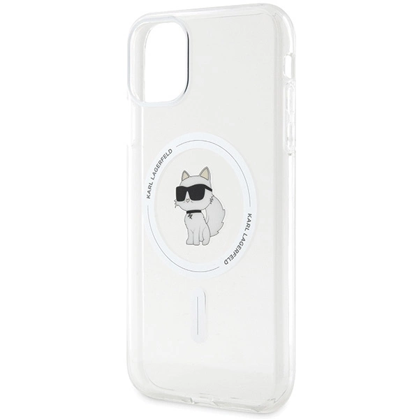 Etui Karl Lagerfeld IML Choupette MagSafe na iPhone 11 / Xr - przezroczyste