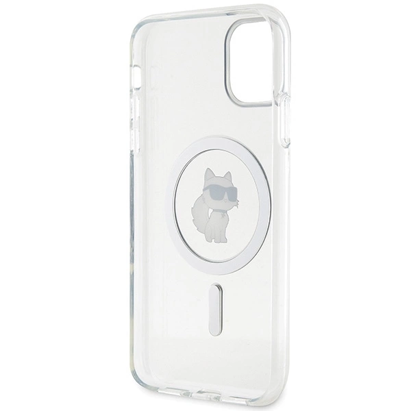 Etui Karl Lagerfeld IML Choupette MagSafe na iPhone 11 / Xr - przezroczyste