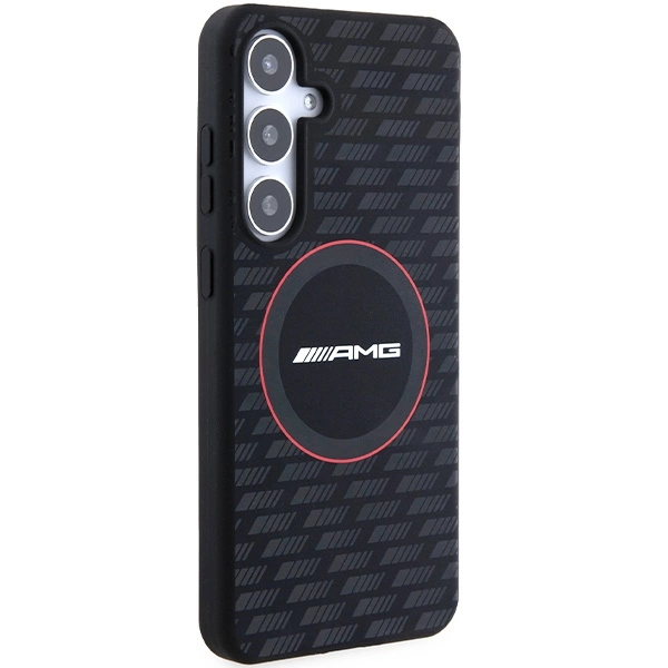 Etui AMG Silicone Carbon Pattern MagSafe na Samsung Galaxy S24 - czarne