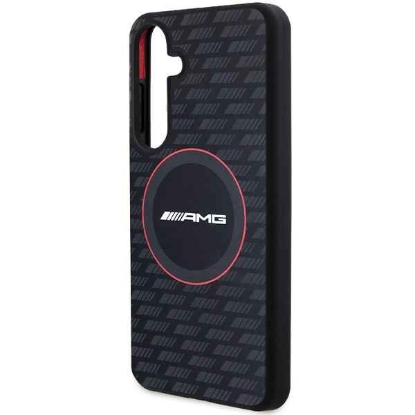 Etui AMG Silicone Carbon Pattern MagSafe na Samsung Galaxy S24 - czarne