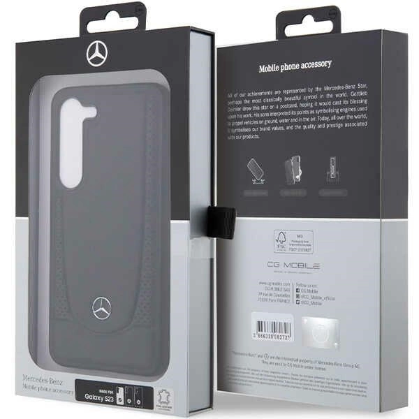 Etui Mercedes Leather Urban na Samsung Galaxy S23 FE - czarne