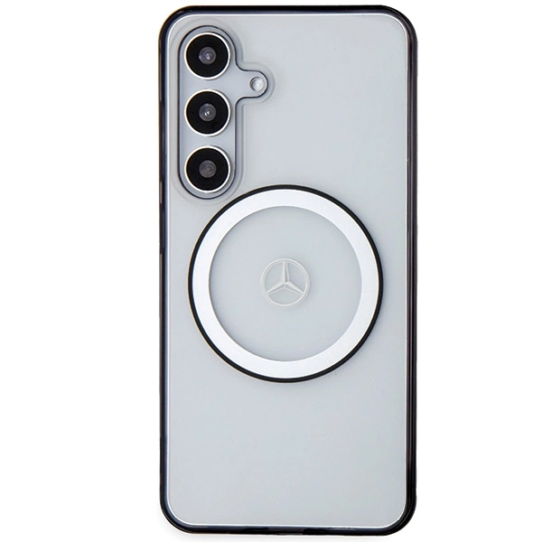 Etui Mercedes Printed Logo MagSafe na Samsung Galaxy S24 - przezroczyste