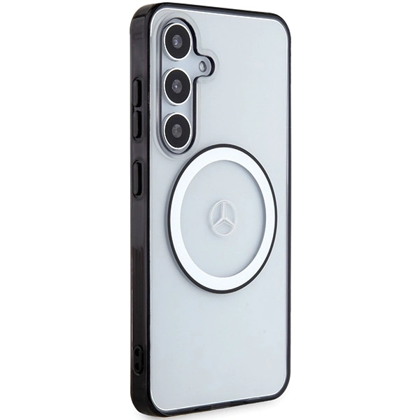 Etui Mercedes Printed Logo MagSafe na Samsung Galaxy S24 - przezroczyste