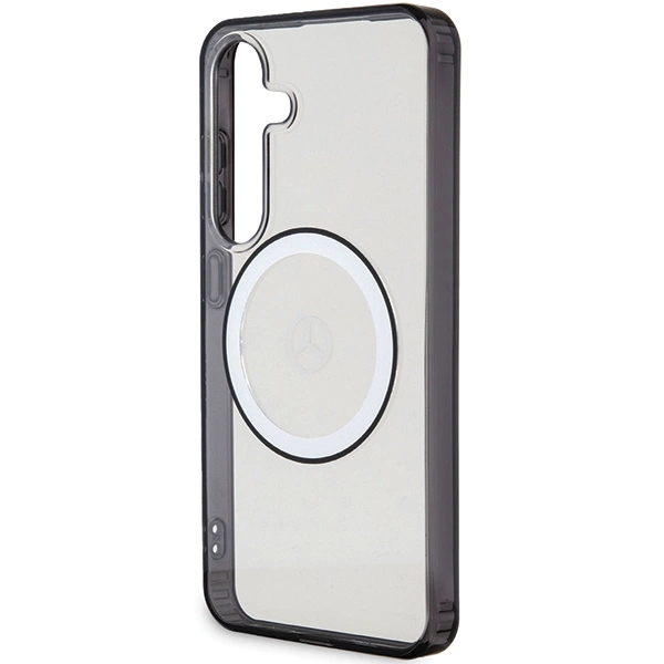 Etui Mercedes Printed Logo MagSafe na Samsung Galaxy S24 - przezroczyste