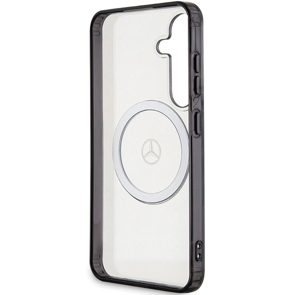 Etui Mercedes Printed Logo MagSafe na Samsung Galaxy S24 - przezroczyste