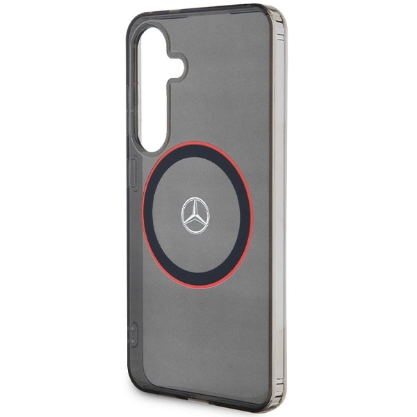 Etui Mercedes Double Layer W Red MagSafe na Samsung Galaxy S24 - czarne
