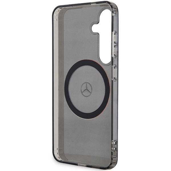 Etui Mercedes Double Layer W Red MagSafe na Samsung Galaxy S24 - czarne