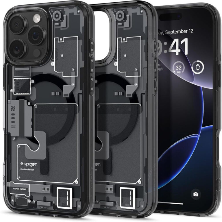 Etui Spigen Ultra Hybrid Mag Zero One z MagSafe na iPhone 16 Pro - ciemnoszare