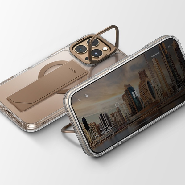 UNIQ etui Heldro Max iPhone 16 Pro 6.3"   Magclick Charging przezroczysty/clear lucent