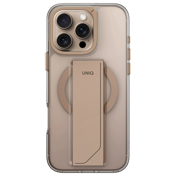 UNIQ etui Heldro Max iPhone 16 Pro 6.3"   Magclick Charging złoty/taupe gold