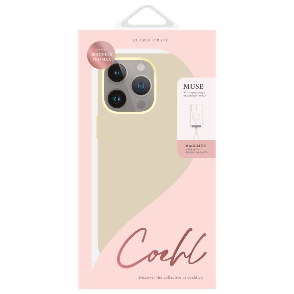 UNIQ etui Coehl Muse iPhone 16 Pro Max    6.9" Magnetic Charging kremowy/cream