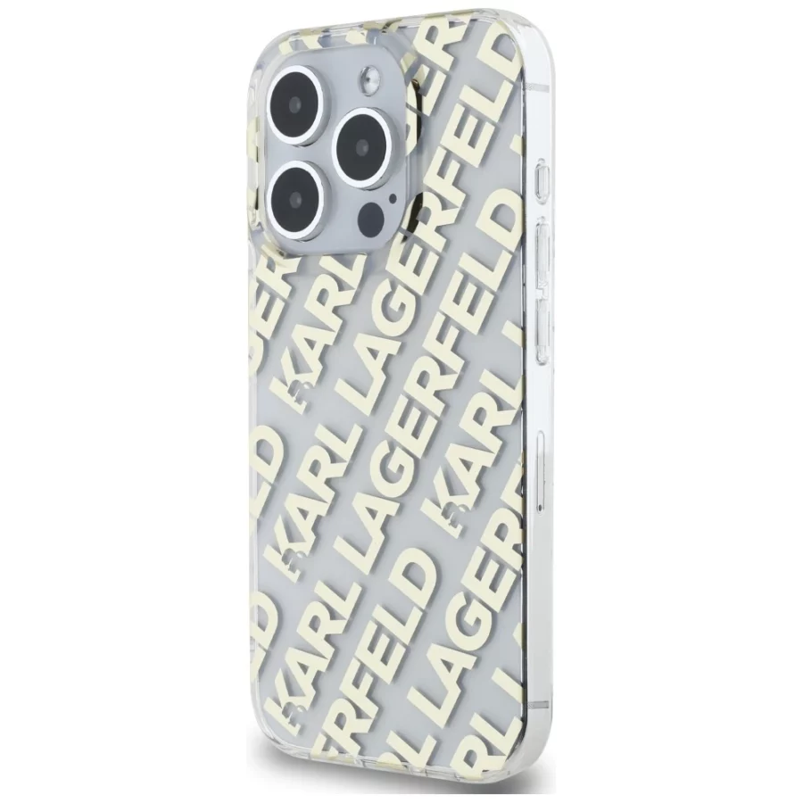 Etui Karl Lagerfeld IML Fullover Logo na iPhone 15 Pro - złote