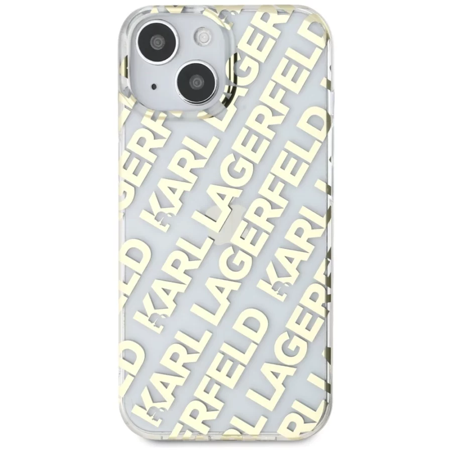 Etui Karl Lagerfeld IML Fullover Logo na iPhone 15 / 14 / 13 - złote